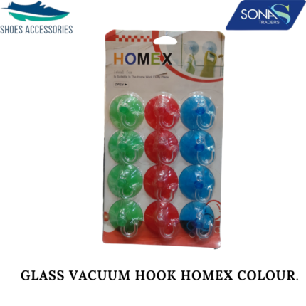 Glass Vacuum Hook Hamex Coloring (Pack Of 12)