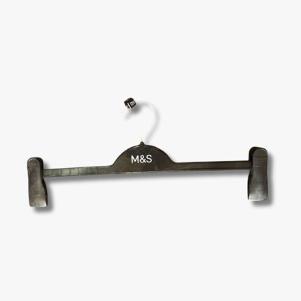 plastic clip hanger, specifically a bottom hanger or pant/skirt hanger with adjustable clips Aer-1