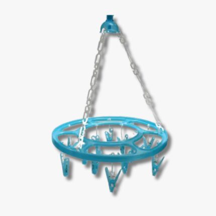 Clothespin Rack Laundry Drying Rack, Clothes Hangers With 12 Clips, Clip Hanger Drip Hanger (Small) For Drying Underwear, Baby Clothes, Socks, Towel, Cloth Diapers, Gloves