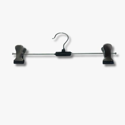 plastic clip hanger, specifically a bottom hanger or pant/skirt hanger with adjustable clips Art-5