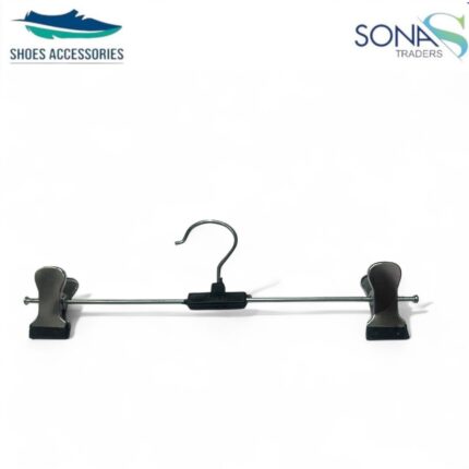 plastic clip hanger, specifically a bottom hanger or pant/skirt hanger with adjustable clips Art-5