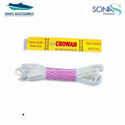 Sports Shoe Lace – Flat & Durable for Running & Gym (White)