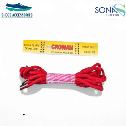 Sports Shoe Lace – Round & Durable for Running & Gym (Red)