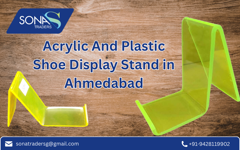 Acrylic And Plastic Shoe Display Stand in Ahmedabad